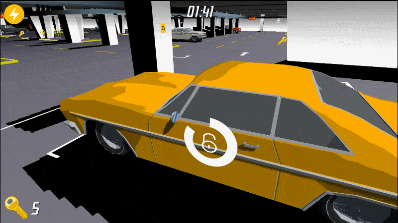 GIF animation of car ride